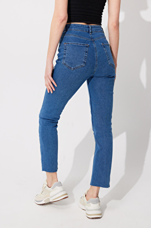 Mavi Yüksek Bel Straight Fit Jean SS23JP4744MA