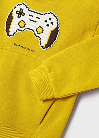 Mayoral Erkek Çocuk Kapüşonlu Gamepad Detaylı Pulover