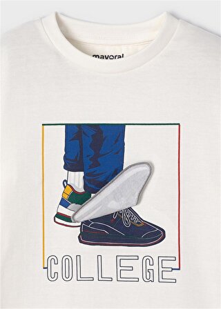 Mayoral Erkek Çocuk Sneaker Baskılı Uzun Kollu Tshirt
