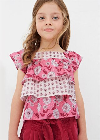 Mayoral Kız Çocuk Çiçek Desenli Bluz