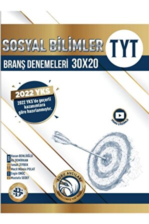 Bilgi Sarmal Yayınları Tyt Sosyal Bilimler 30 X 20 Branş Denemeleri