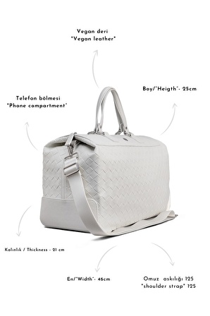 FELICITY TRAVEL BAG WHİTE