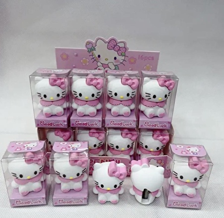 Hello Kitty Kuromi 2 li Silgi Kalem Traş  Set