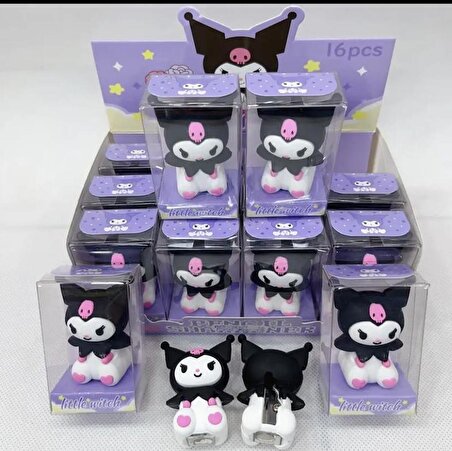 Hello Kitty Kuromi 2 li Silgi Kalem Traş  Set