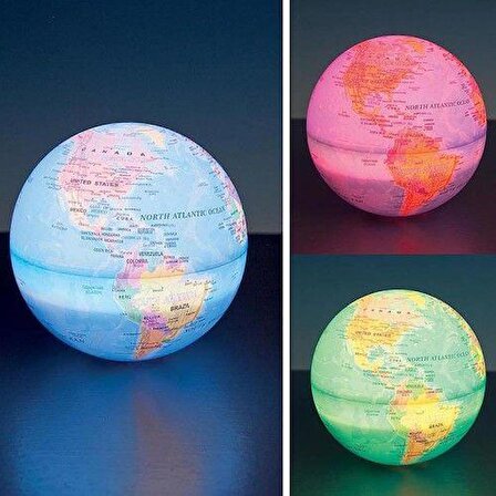 Dkoratif Renk Değiştiren Dünya Lamba
