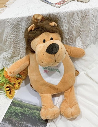 Aslan Peluş Yumşacık Sırt Çantasın  45 cm 