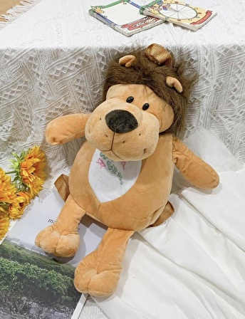 Aslan Peluş Yumşacık Sırt Çantasın  45 cm 