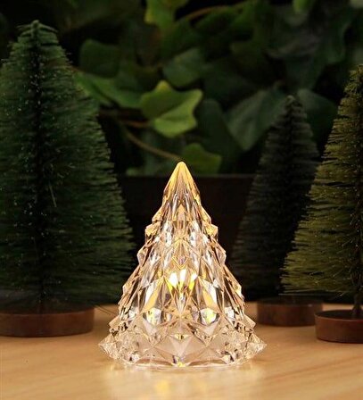 Yılbaşı Kristal Mini Çam Ağacı Işık