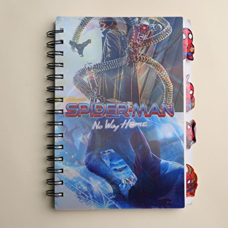 SPİDER-MAN  Örümcek Adam  3 Boyutlu  Defter Ayraçlı