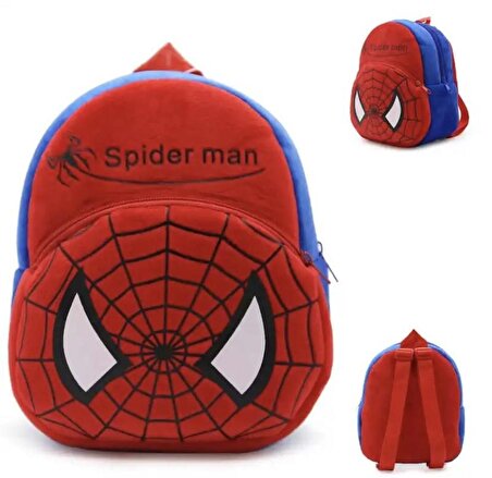 Örümcek Adam Spider-Man Peluş Sırt   Çantası  24*20  Mini Çanta