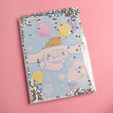 Sanrio Cinnamaroll Sulu Simli Çizgili Defter