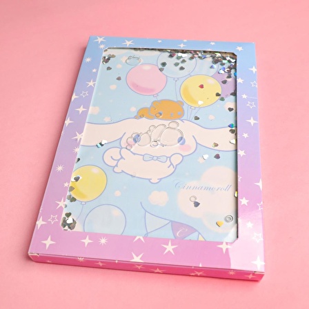 Sanrio Cinnamaroll Sulu Simli Çizgili Defter