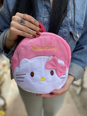 Hello Kitty  Peluş Sırt Çantası 22 Cm