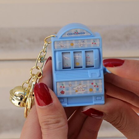 Sanrio Karakterleri Mini Slot Makinesi Oyuncak Anahtarlık 