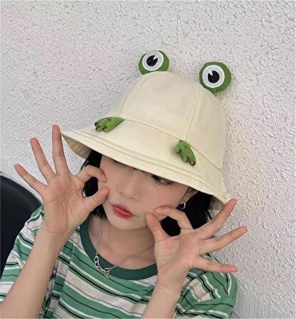 Sevimli Kurbağa Şapka