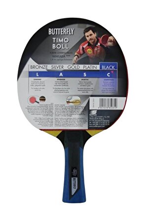 Butterfly 85031 Timo Boll Black Masa Tenisi Raketi