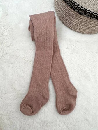DEMES Fitilli Külotlu Çorap Bej Renk