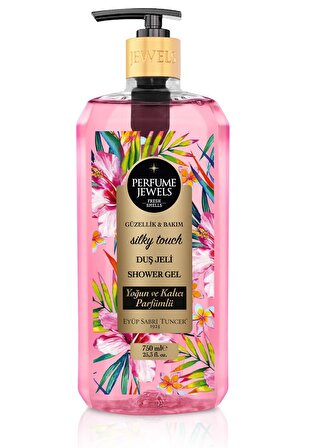 Eyüp Sabri Tuncer Parfume Jewels Silky Touch Çiçek Aromalı Nemlendirici Tüm Ciltler İçin Kalıcı Kokulu Duş Jeli 750 ml
