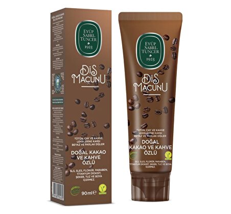 Doğal Kakao ve Kahve Özlü Diş Macunu 90 ml