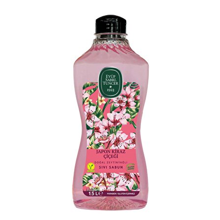 Japon Kiraz Çiçeği Doğal Zeytinyağlı Sıvı Sabun 1.