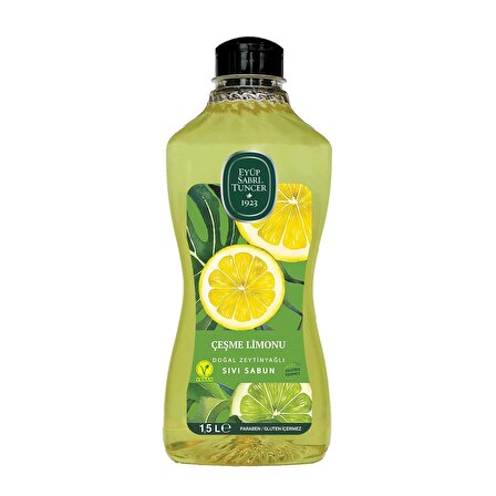 Çeşme Limonu Doğal Zeytinyağlı Sıvı Sabun 1.5 lt