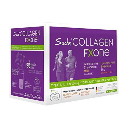 Suda Collagen Fxone Elma Aromalı 30 Sase