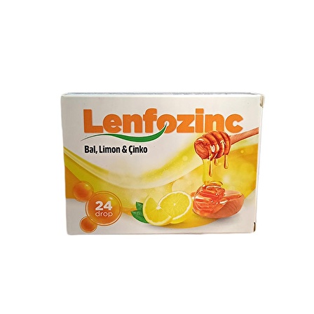 Lenfozinc Bal Limon Çinko İçeren 24 Pastil