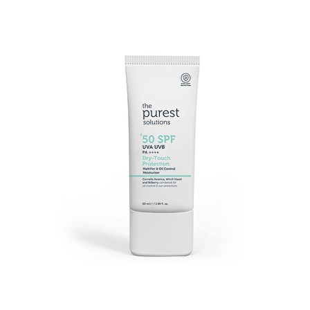 The Purest Solutions Yağlı ve Karma Ciltler İçin Spf 50 Matlaştırıcı Güneş Koruyucu Krem 50 Ml