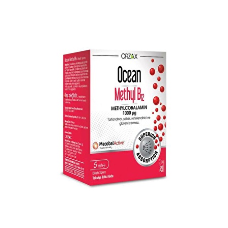 Orzax Ocean Methyl B12 1000 mg 5 ml