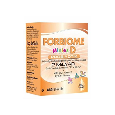 Forbiome Minies D Probiyotik Oral Damla 8 ml