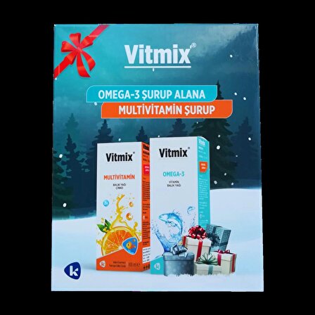 Vitmix Omega-3 Şurup 100 ml + Multivitamin Şurup 100 ml