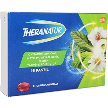 Theranatur Ahududu Aromalı 16lı Pastil