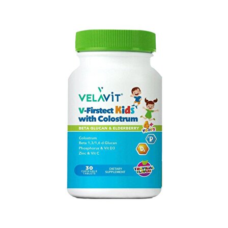 Velavit V-Firstect Kids with Colostrum 30 Kapsül