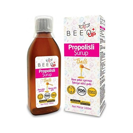 Beeo Up Ballı Propolisli Şurup 160 ml