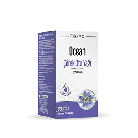 Ocean Çörek Otu Yağı 1000 Mg 60 Kapsül