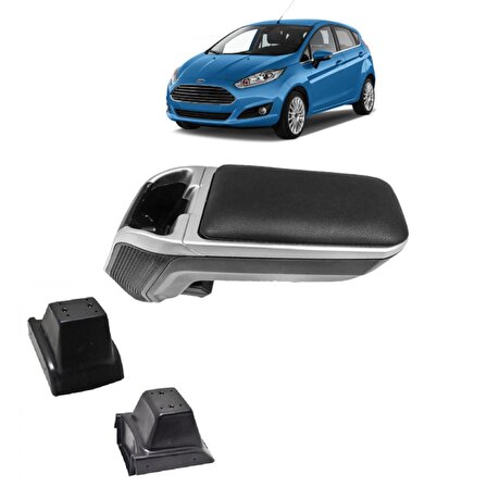 Ford Fiesta lüks sürgülü kolçak koldayama 2009-2017 Siyah Gri