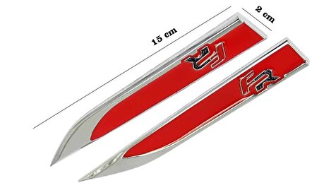 Seat FR Çamurluk Logosu Metal Bıçak Arma Amblem Logo Kırmızı