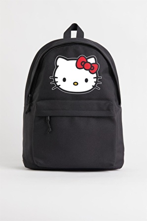 Hello Kitty Head Baskılı Unisex Sırt Çantası