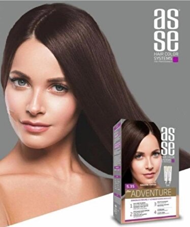 Asse Hair Color System Saç Boyası Büyülü Kahve No: 5.35
