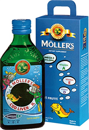 Möller's Omega-3 Balık Yağı Şurubu Tutti Frutti 250 ml