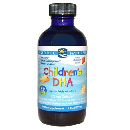 Nordic Naturals Children's DHA Çilek Tadı 119 ml