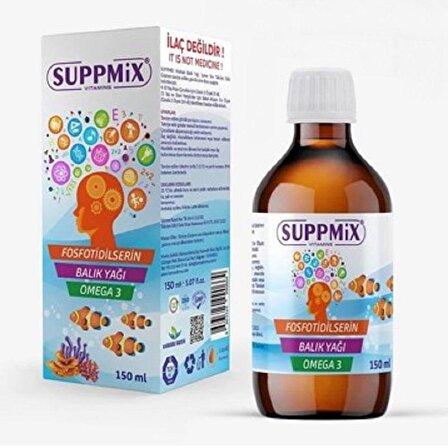 Suppmix Fosfatidilserin Omega 3 Şurup 150 ml