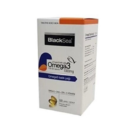 Black Sea Omega 3 Balık Yağı 1000 mg 60 Kapsül
