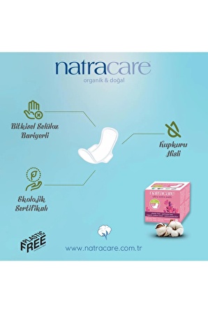 Natracare Ultra Ekstra Ped Normal 12'li