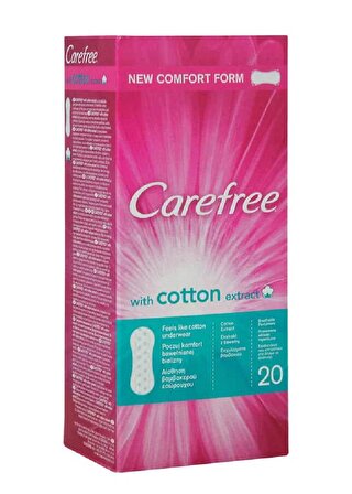 Carefree Cotton Extract Hijyenik Ped 20'li