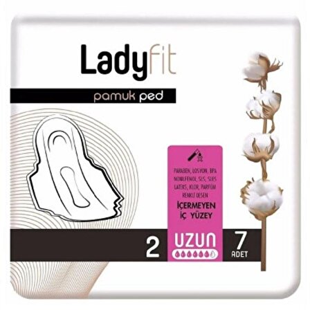 Ladyfit Cotton Ped Uzun 7'li No: 2