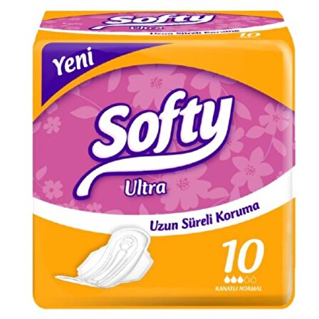Softy Ultra Kanatlı Normal 10'lu