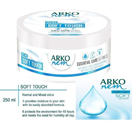 Arko Nem Yeni Soft Touch Bakım Kremi 250 ml