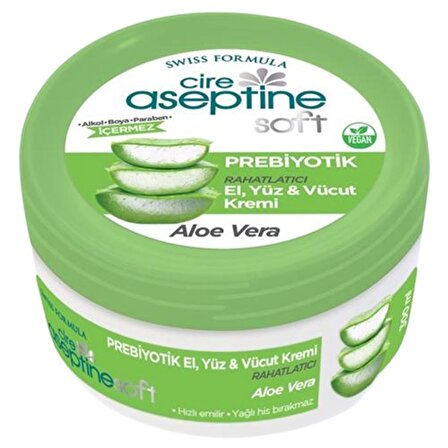Cire Aseptine Soft Aloe Vera Özlü Prebiyotik Krem 200 ml