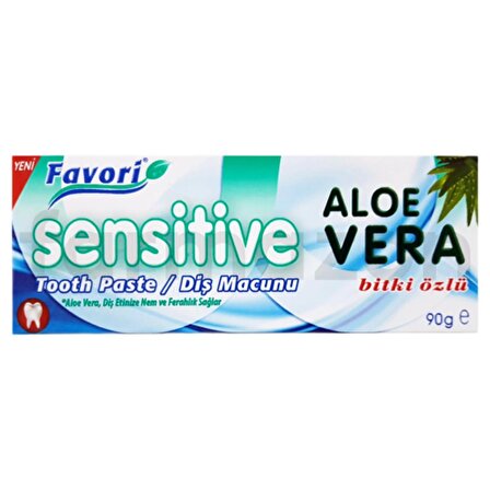 Favori Sensitive Diş Macunu Aloe Vera 90 gr